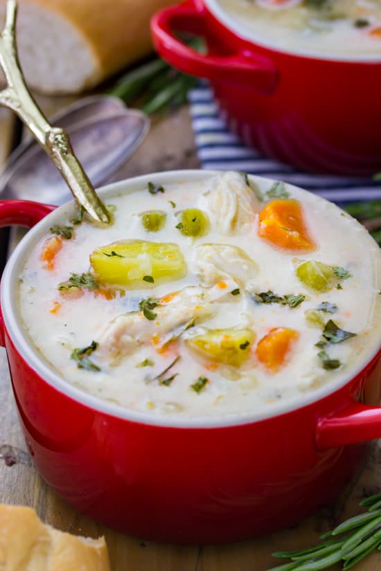 An easy recipe for slow cooker turkey soup Slow Cooker Turkey Soup