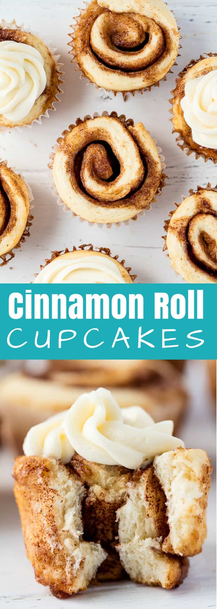 Cinnamon Roll Cupcakes are a fun new way to serve up single sized individual portions. These are just way too much fun!