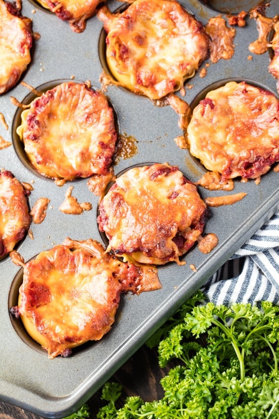 Mini Lasagna Cups are the perfect appetizer addition to your parties Mini Lasagna Cups