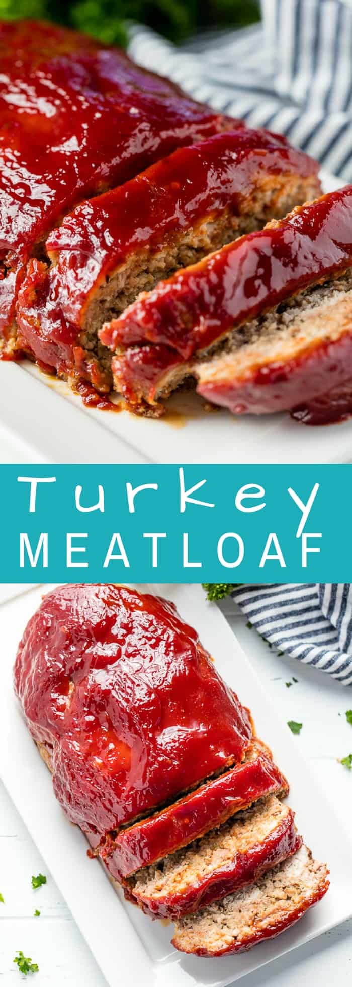 s easy to make and is topped off with the most delicious glaze Turkey Meatloaf