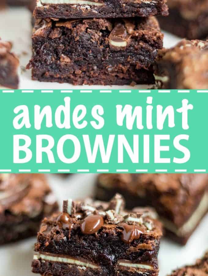 Andes Mint Brownies - Cafe Delites