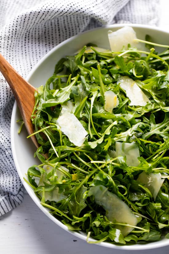 Restaurant Style Arugula Salad is the perfect fresh and light side dish for any meal Restaurant Style Arugula Salad