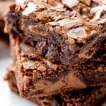 The Best Brownie Recipe Ever has the perfect chewy fudge squares of chocolate Best Brownie Recipe Ever