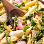 This Pasta Primavera is full of spring vegetables for a light and fresh pasta that you can Pasta Primavera