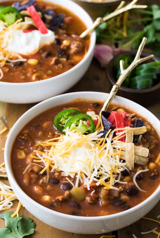 This taco soup recipe is as delicious as it is easy to make Taco Soup