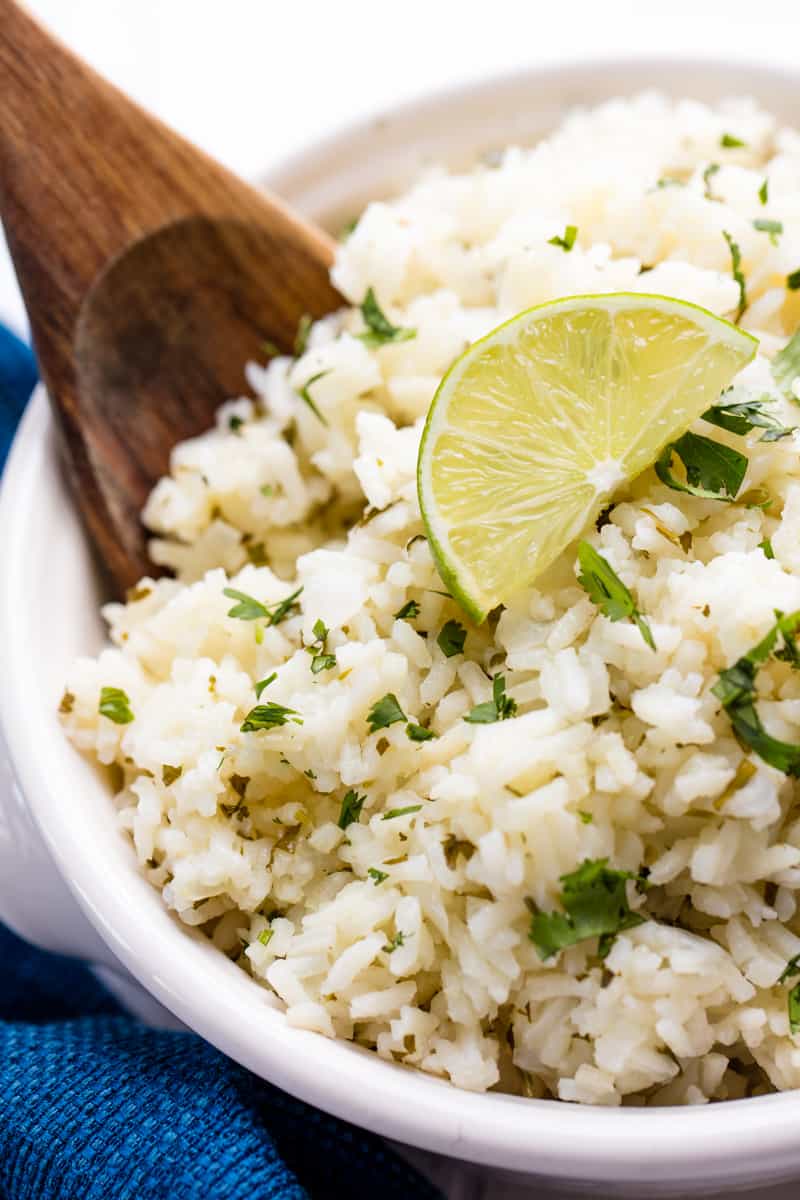 Cilantro Lime Rice Pilaf is an easy side dish that goes perfectly with any Mexican Cilantro Lime Rice Pilaf