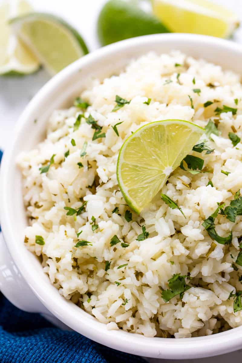 Cilantro Lime Rice Pilaf is an easy side dish that goes perfectly with any Mexican Cilantro Lime Rice Pilaf