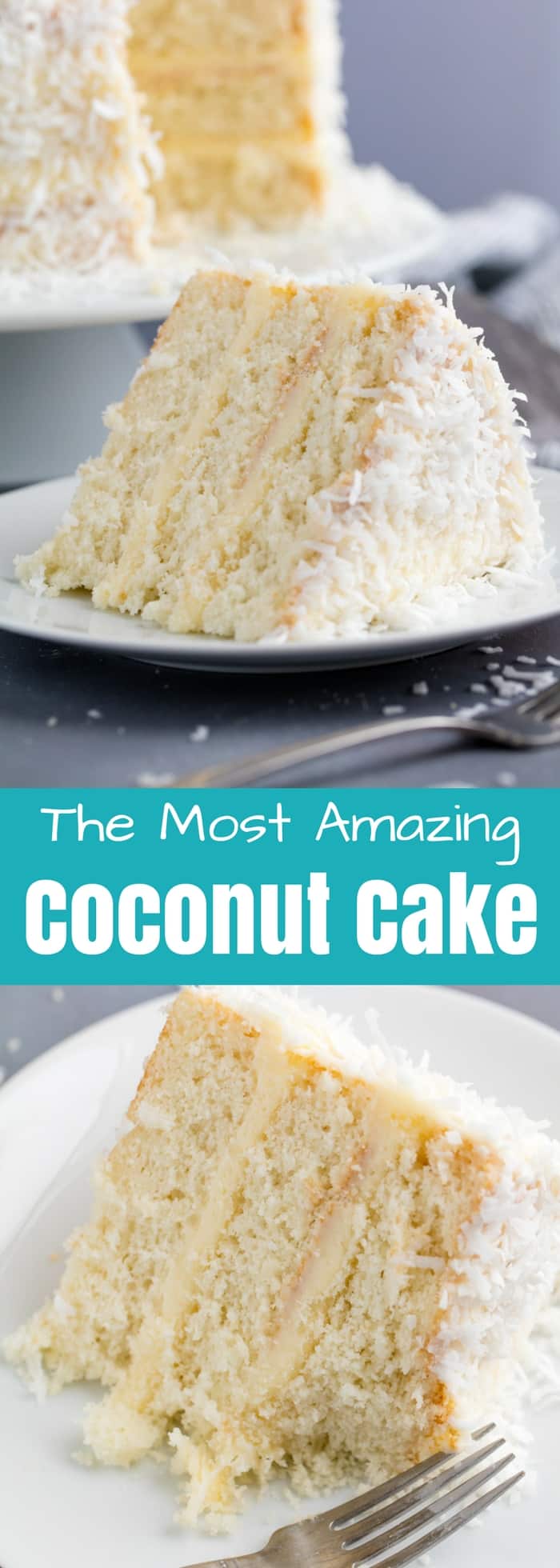 This Coconut Cake Recipe is made from scratch and full of bold coconut flavor and topped off with a coconut cream cheese frosting. This is the kind of cake that will wow everyone in the room!