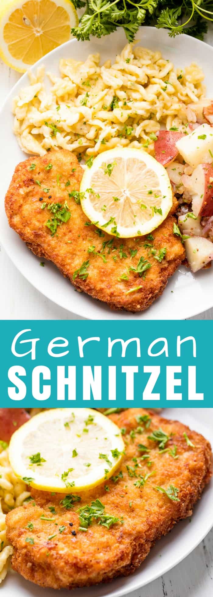 Granny's German Schnitzel Recipe has been passed down for generations. Use this same method for pork schnitzel, veal schnitzel (weiner schnitzel), or chicken schnitzel.