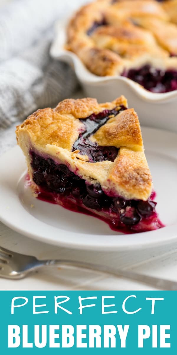 The Perfect Blueberry Pie recipe uses a homemade pie crust and fresh blueberries. You'll love this classic pie recipe!