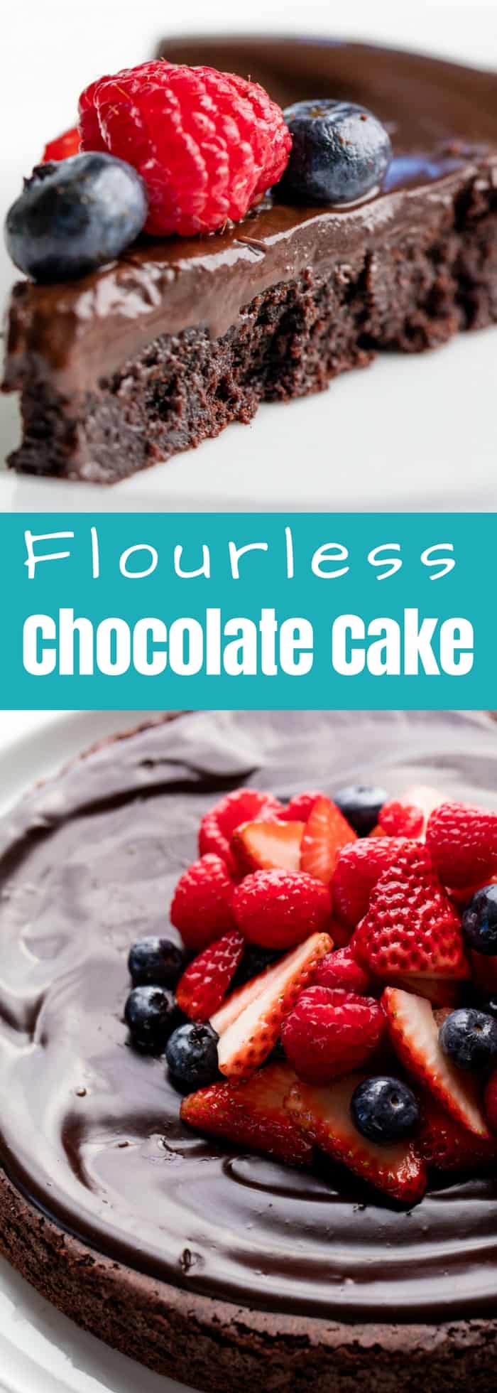Flourless Chocolate Cake is rich, dense, and fudgy and incredibly easy to make. It's a classic chocolate cake recipe that also just so happens to be gluten-free.