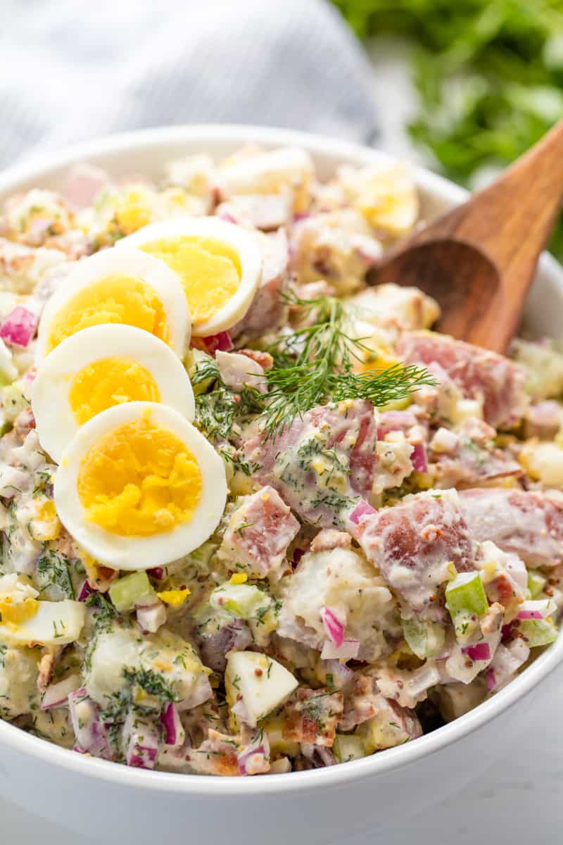 Creamy Egg Potato Salad Recipe - Traditional Potato Salad ...