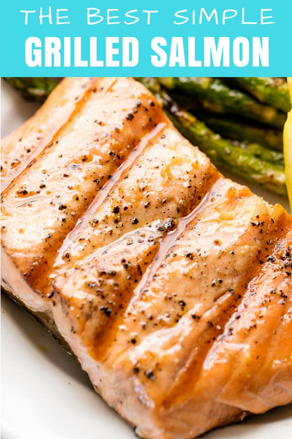 Simple Grilled Salmon is a summertime favorite! It's easy to make on the grill, and is light and healthy for a quick dinner that's good for you too. 
