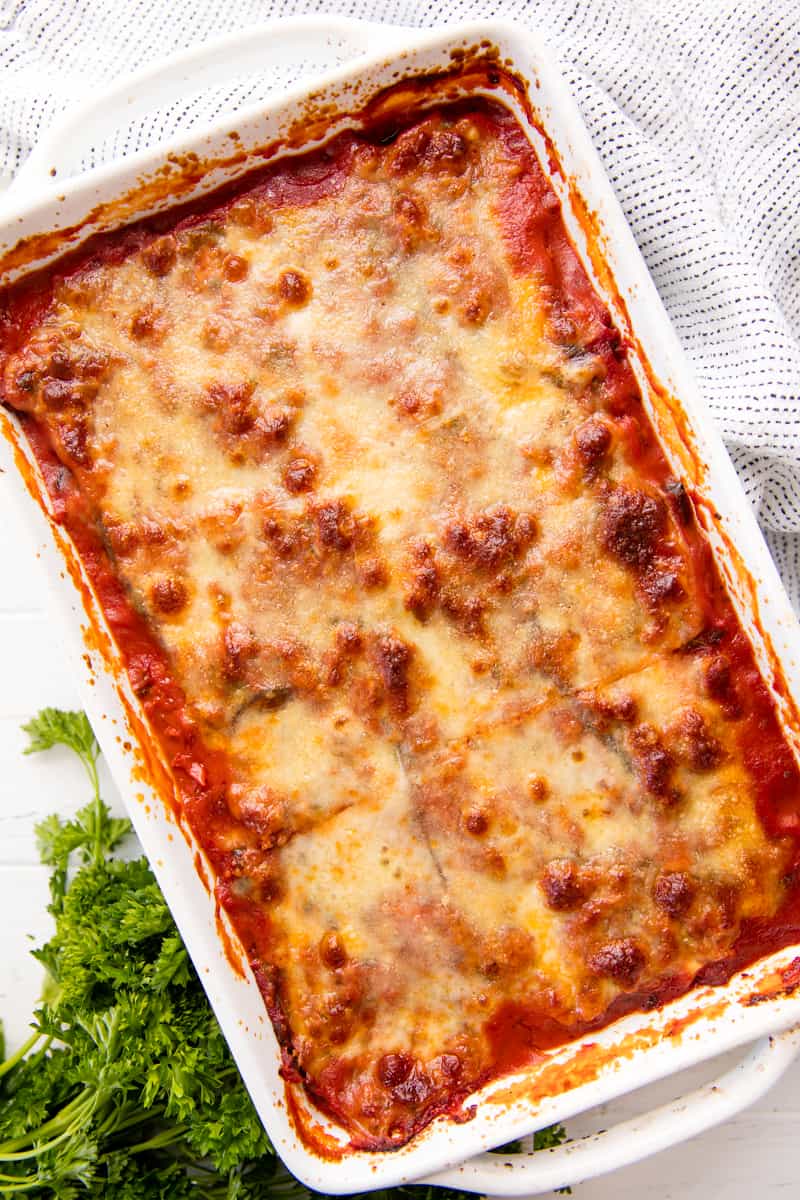 free lasagna option or just for sneaking in a healthy vegetable Classic Eggplant Lasagna