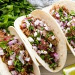 smoked carnitas tacos