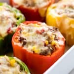 Stuffed Bell Peppers are a great way to enjoy summer Easy Stuffed Bell Peppers