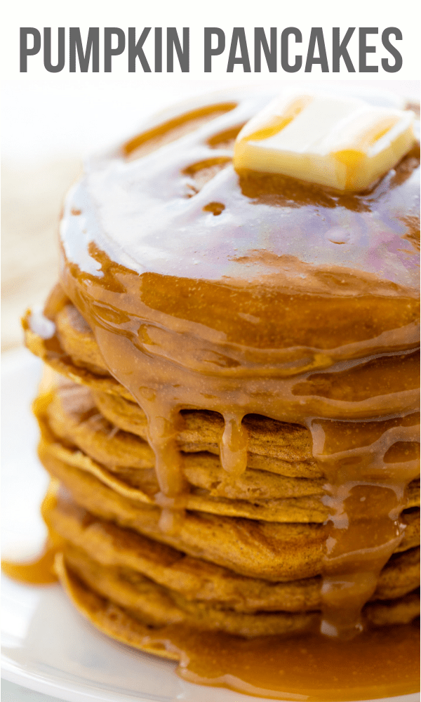 Perfect Pumpkin Pancakes that are easy to make and taste just like pumpkin pie! 