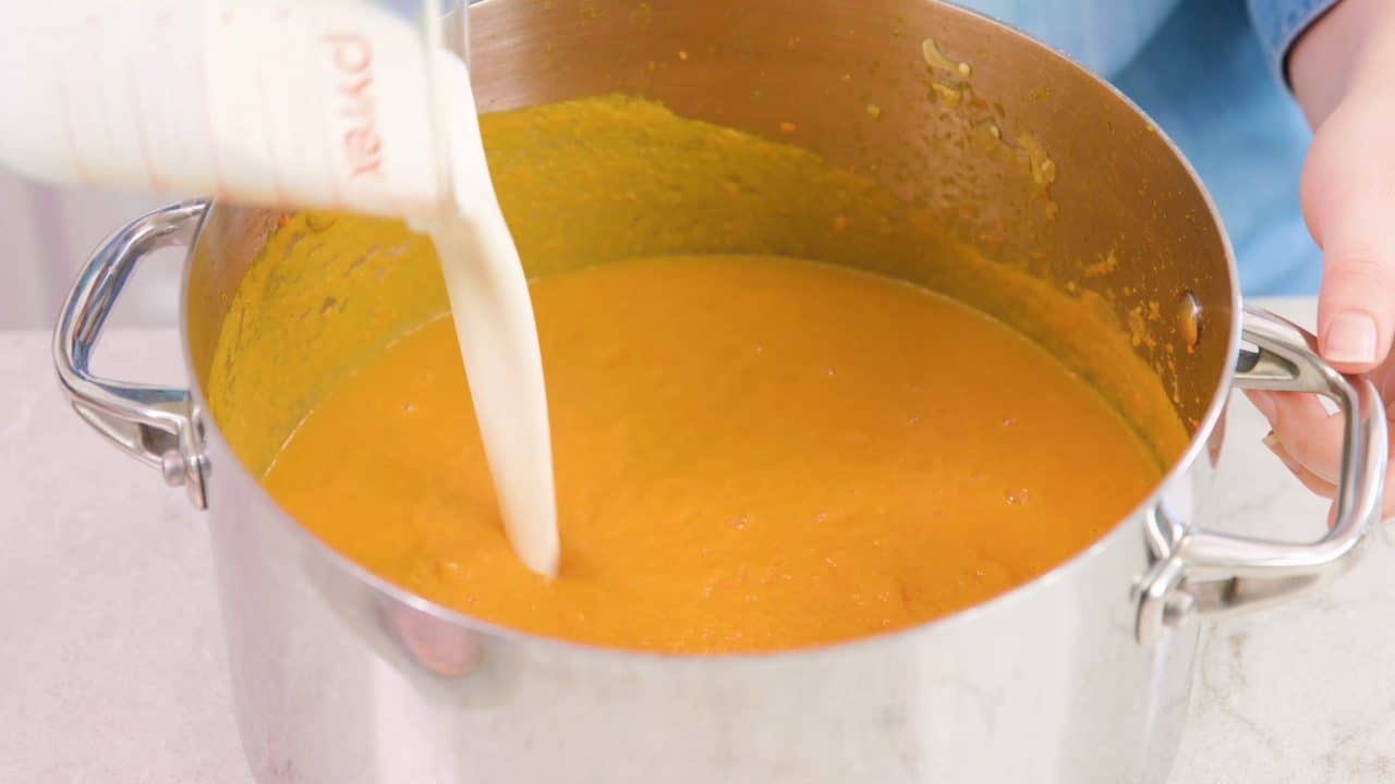 This Carrot Soup is so full of flavor it may very well become your new favorite soup Deliciously Creamy Carrot Soup