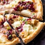 Use up all of those Thanksgiving leftovers and make something new and delicious Thanksgiving Leftover Pizza