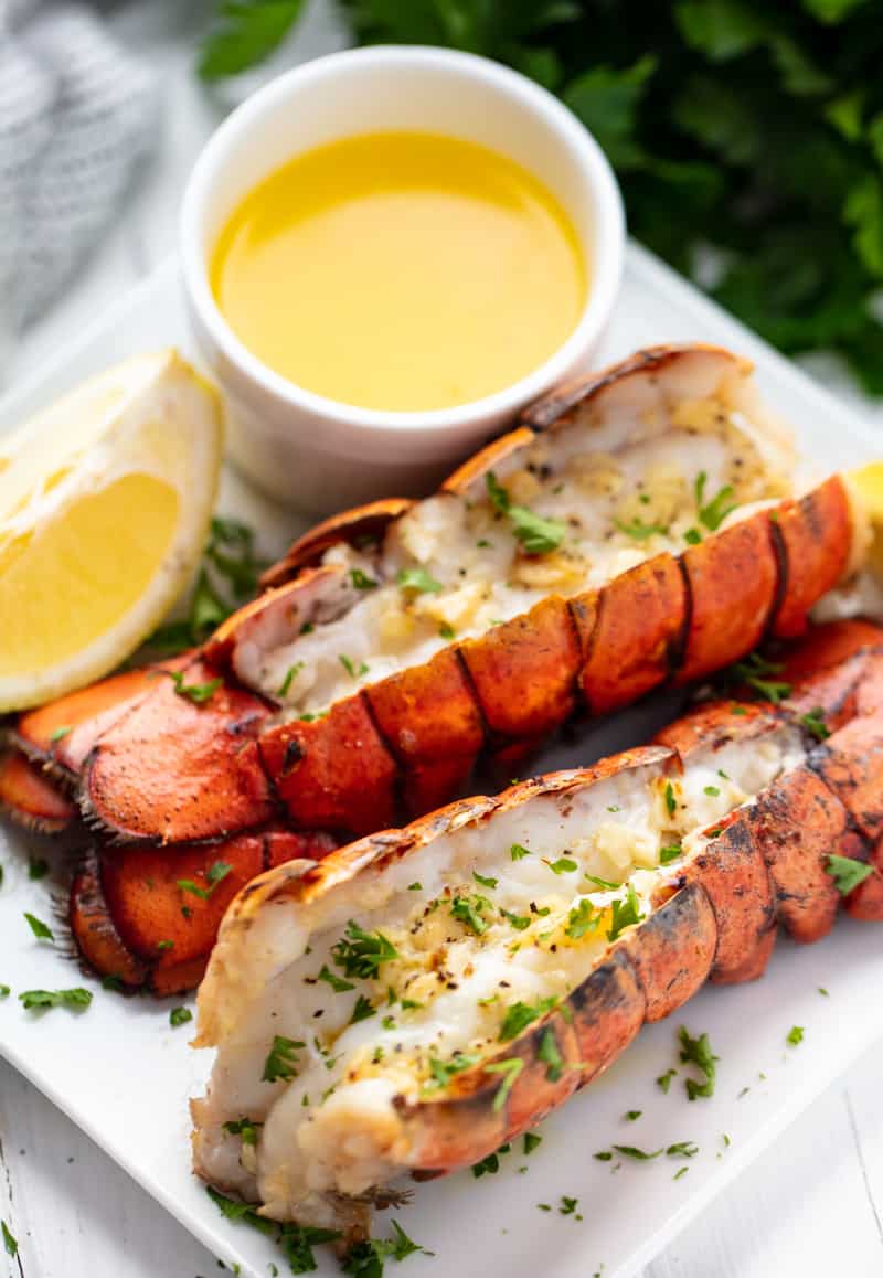 Easiest Broiled Lobster Tails