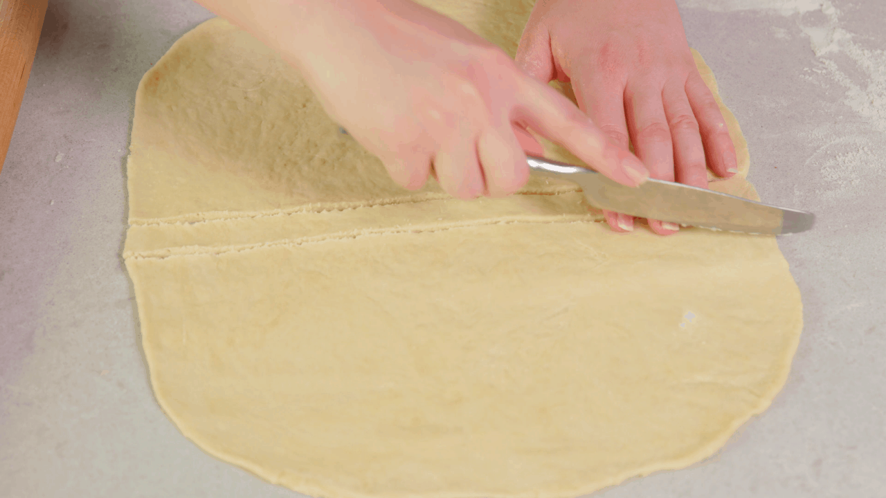 Cutting Dumplings into Strips