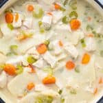 This Southern Style Chicken and Dumplings Recipe is easy to make and full of old fashioned Southern Style Chicken and Dumplings