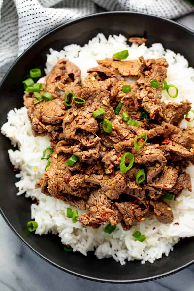  Minute Mongolian Beef is full of flavor and super easy to make 15 Minute Mongolian Beef