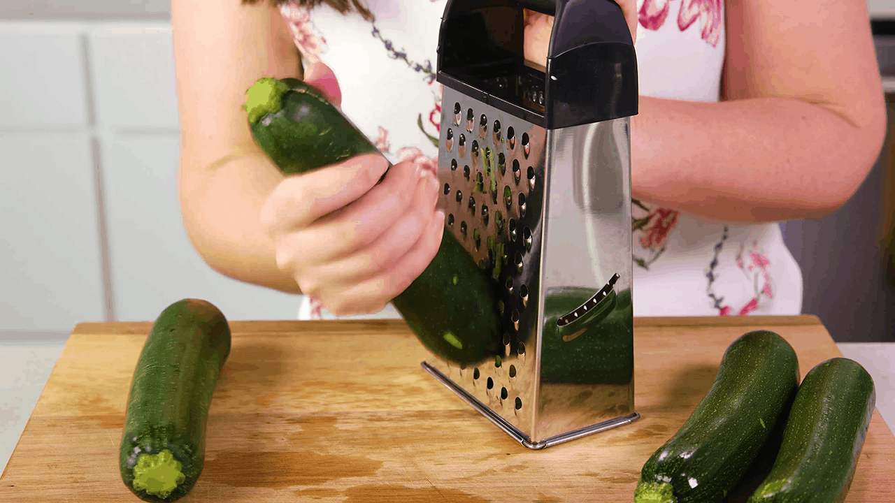 Grating Zucchini