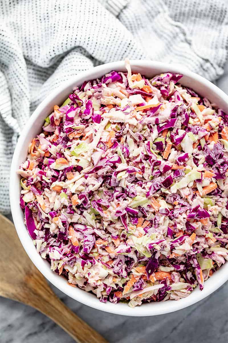 This Classic Coleslaw is a side dish staple in our house Classic Coleslaw