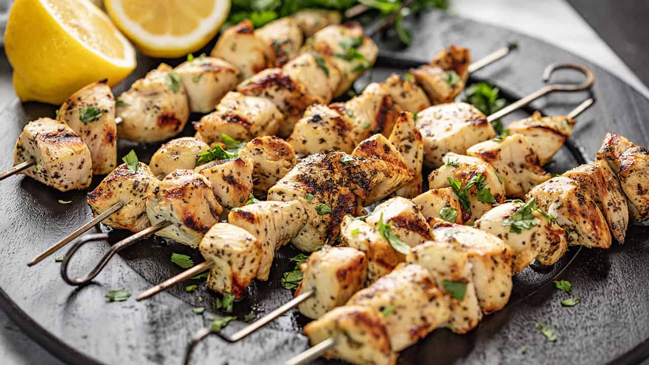 Skewered Lemon & Herb Chicken Recipe