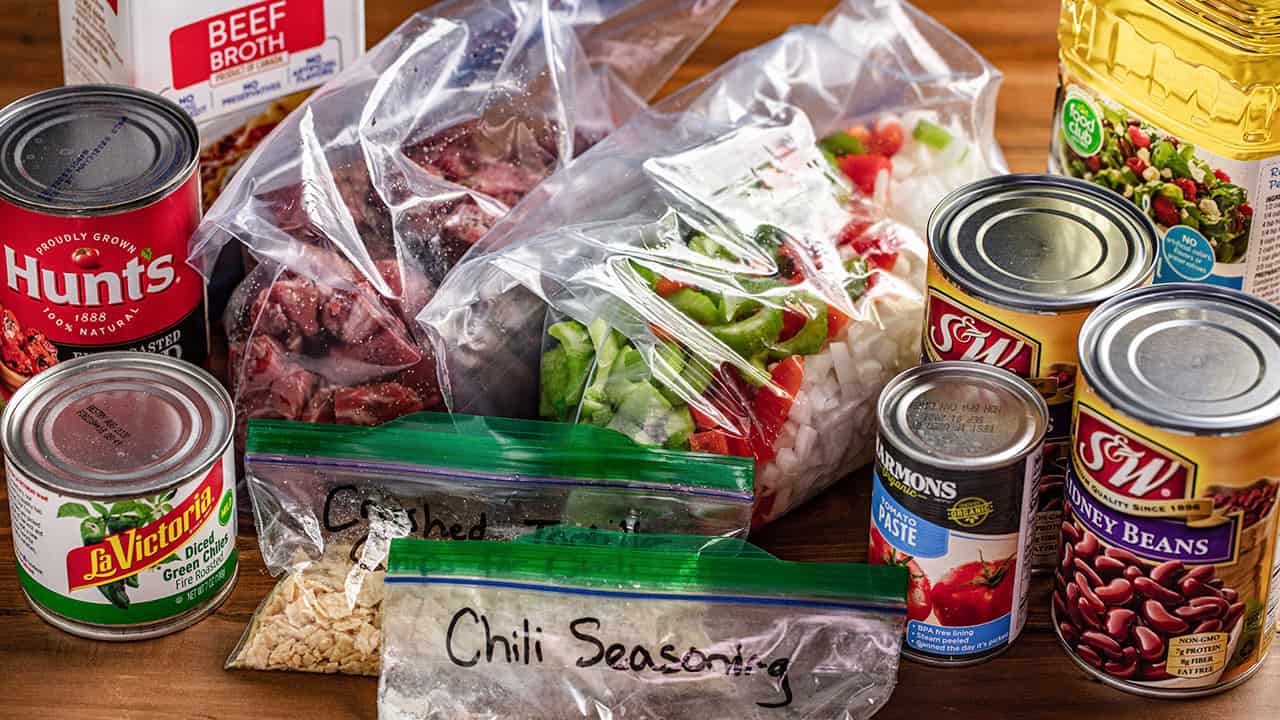 Dutch Oven Chili Ingredients