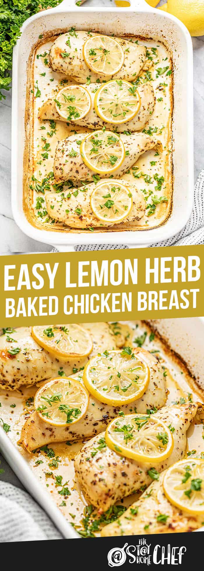 Easy Lemon Herb Baked Chicken Breast