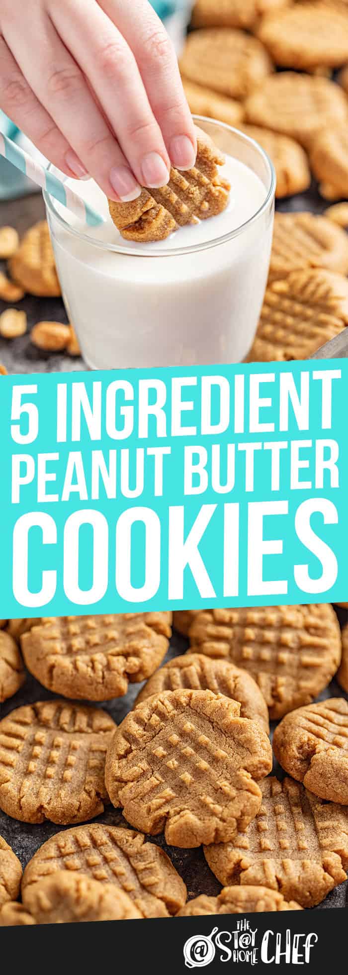 5 Ingredient Peanut Butter Cookies
