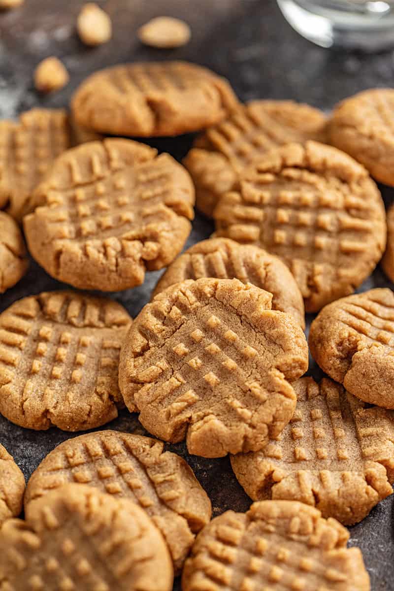Close up of Peanut butter cookies