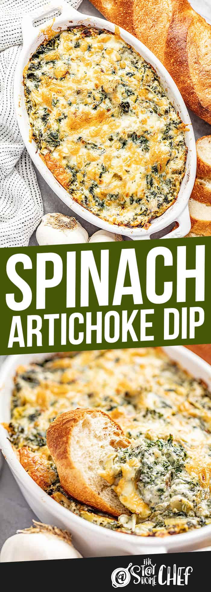 Cheesy Spinach Artichoke Dip