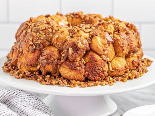 Gooey Caramel Pecan Monkey Bread From Scratch