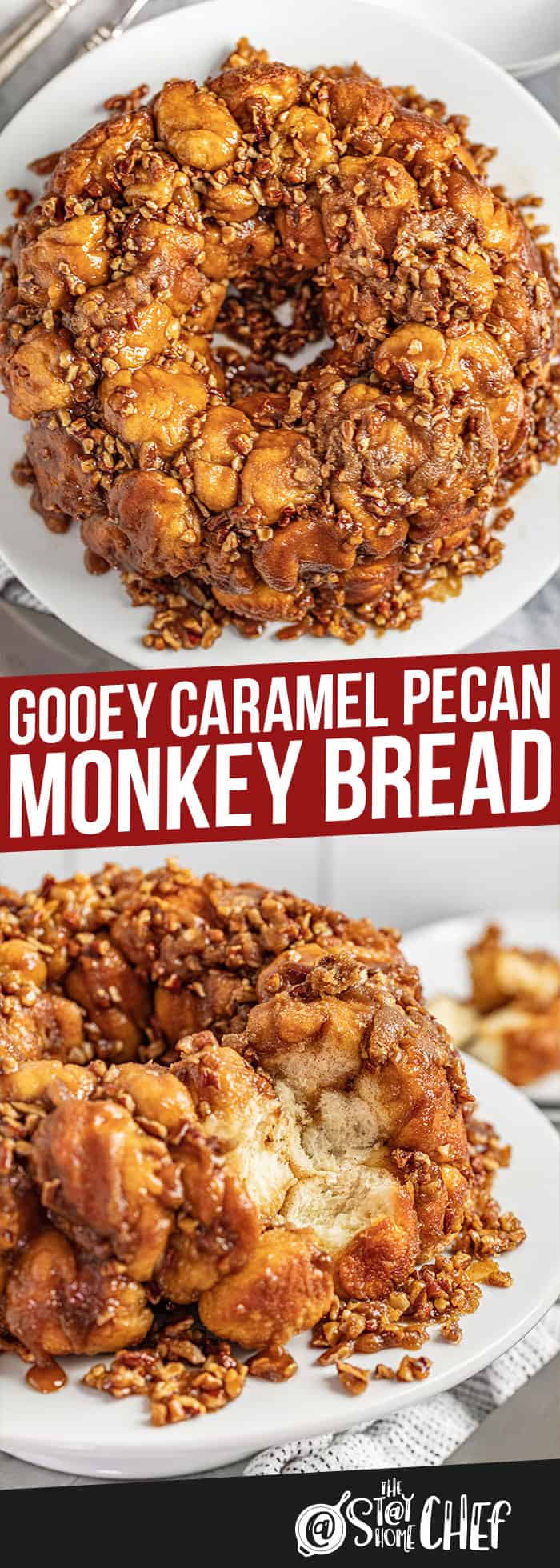 Gooey Caramel Pecan Monkey Bread (From Scratch)