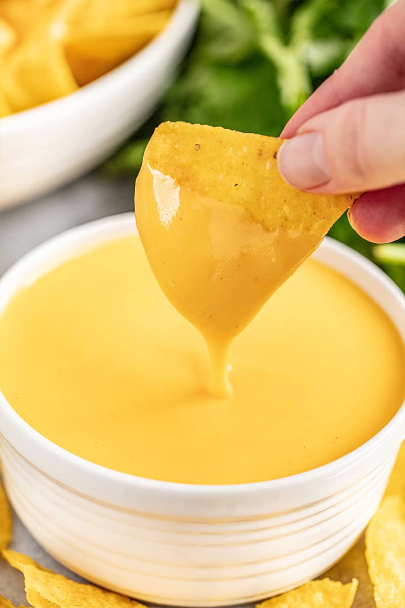 Melt cheese for nachos