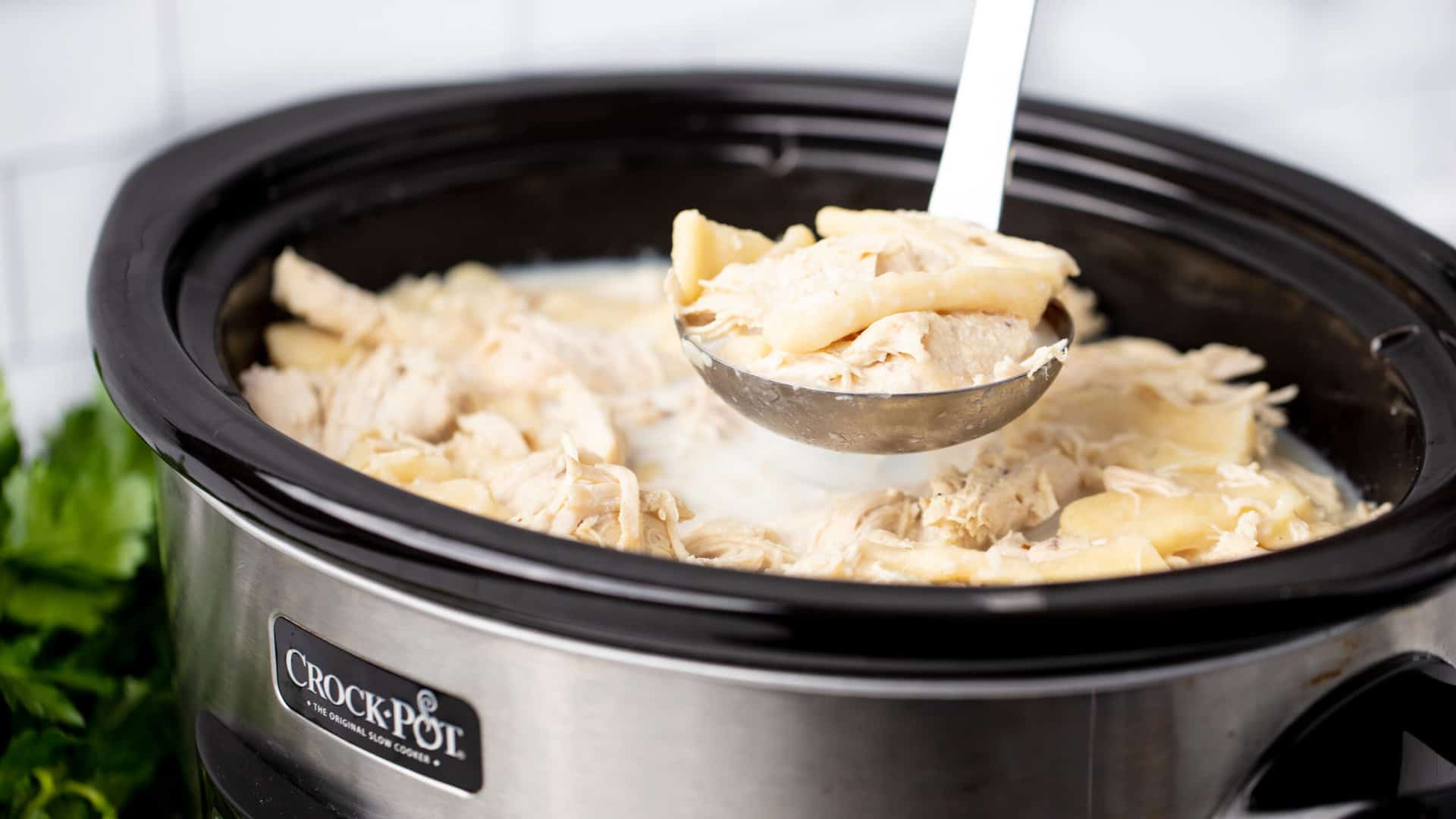 Chicken and dumplings in the crockpot