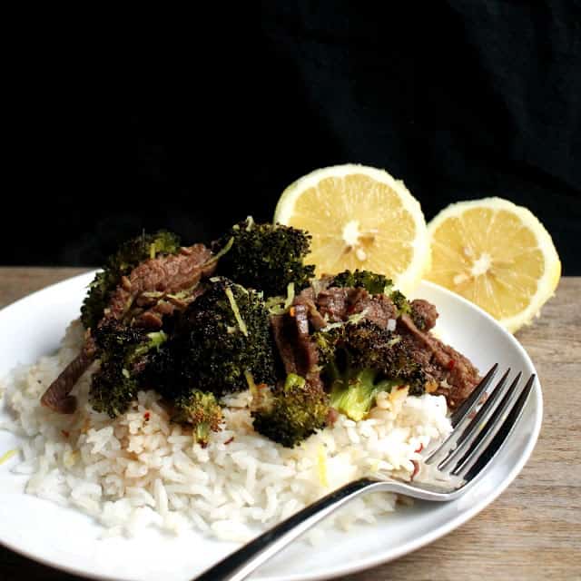 Spicy Lemon Ginger Beef and Broccoli com - 25