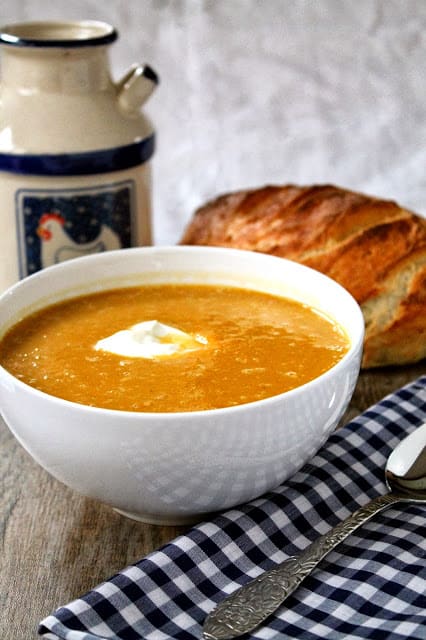 roasted butternut squash soup - 5