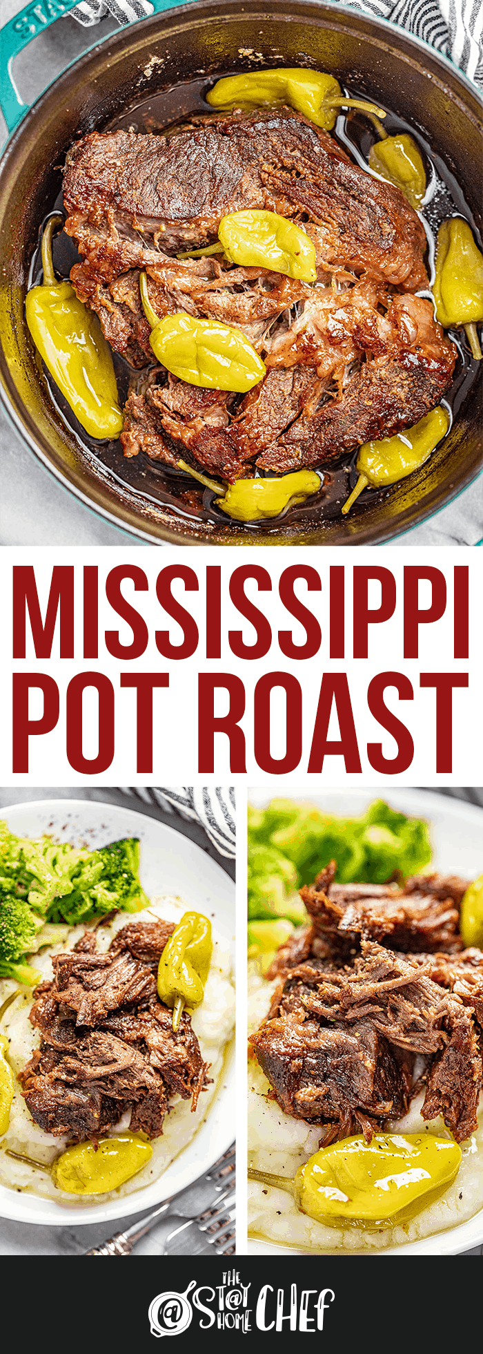 Mississippi Pot Roast (Slow Cooker, Stovetop, or Instant Pot)