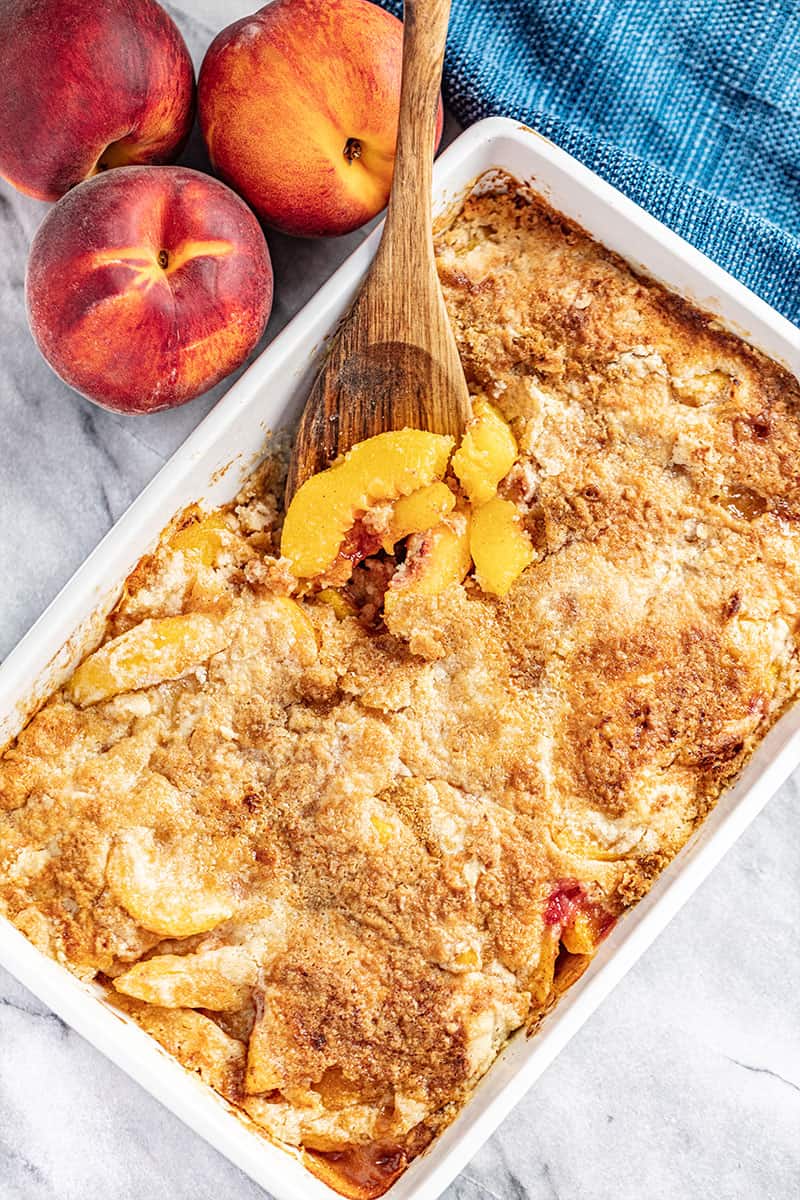 Peach Dump Cake From Scratch com - 58