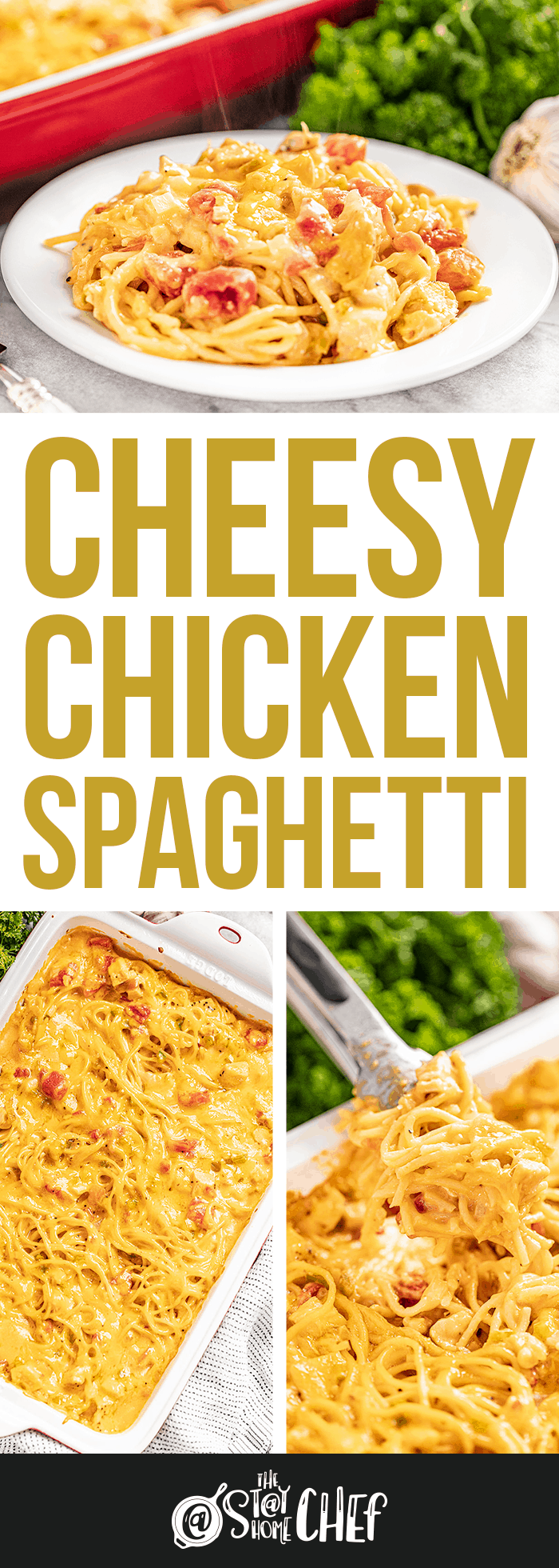 Cheesy Chicken Spaghetti com - 8