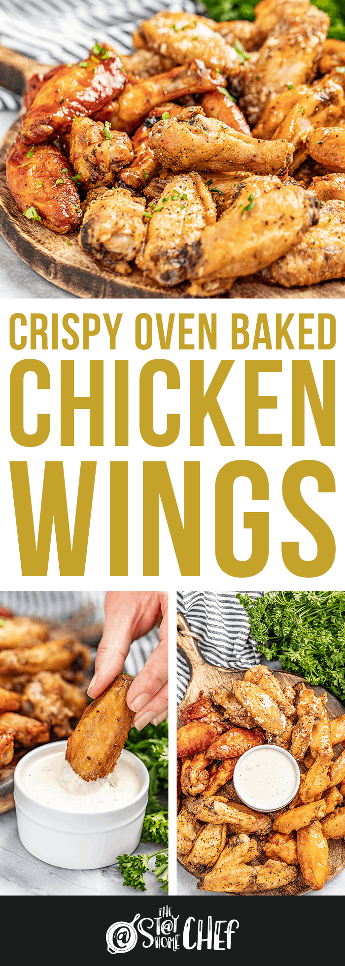 Crispy Oven Baked Chicken Wings (any flavor!)