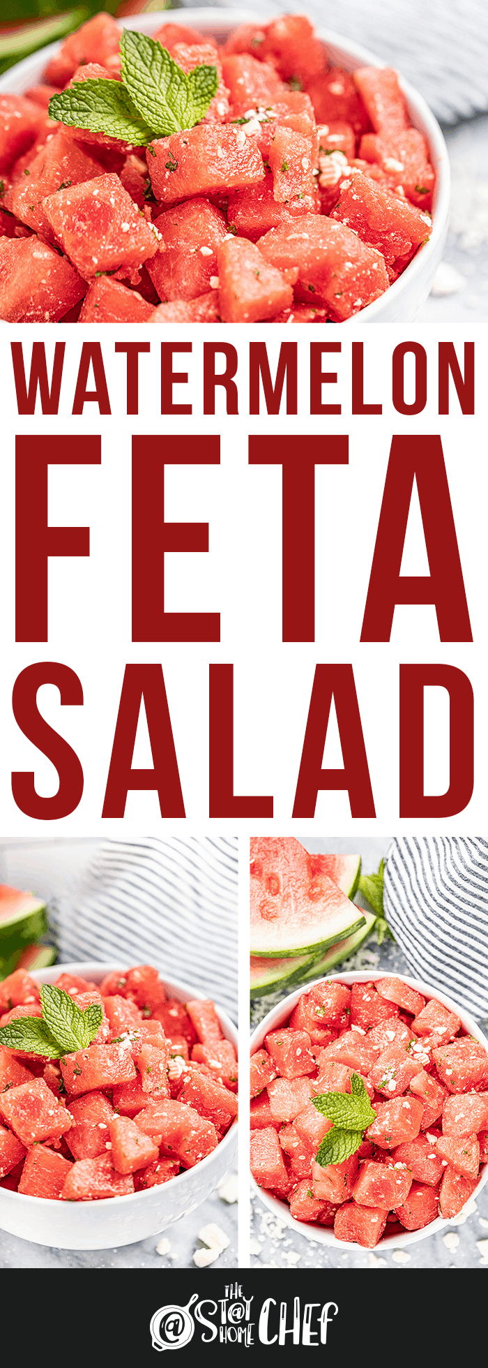 Watermelon Feta Salad with Mint and Lemon