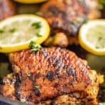 Skillet Chicken Thighs com - 61