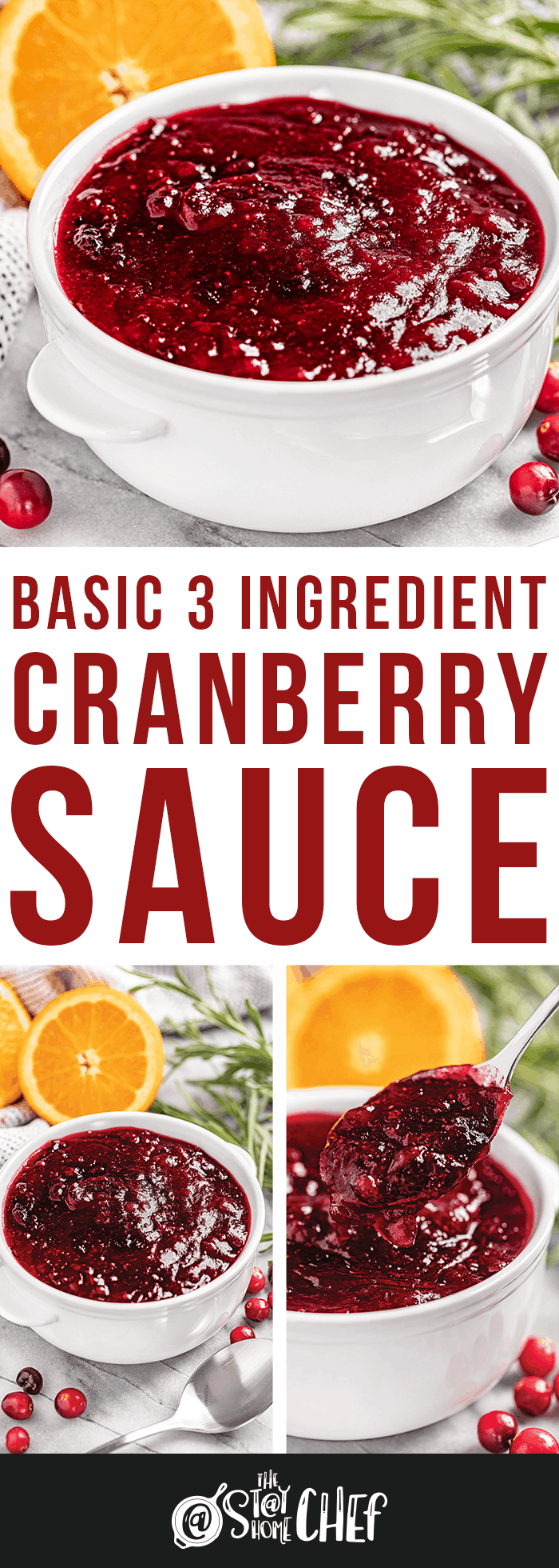 Basic 3 Ingredient Cranberry Sauce (plus 8 variations!)