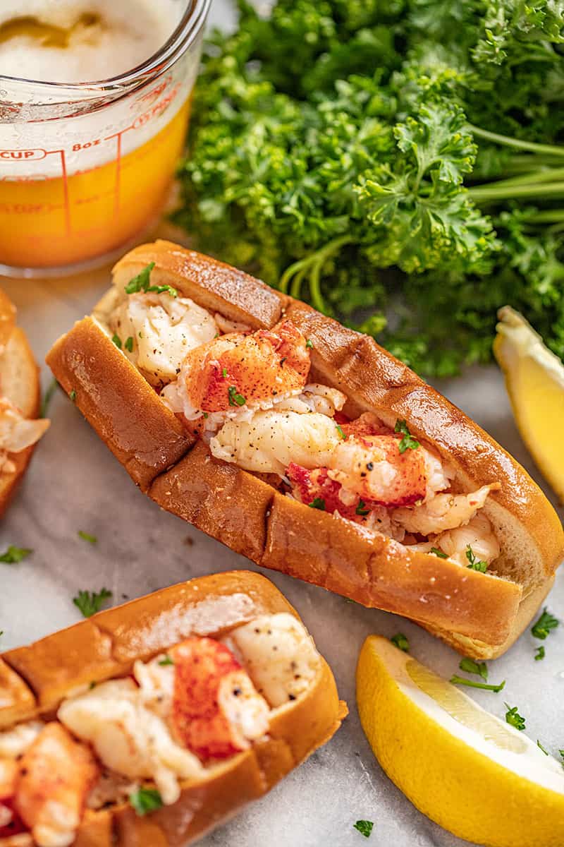 Brown Butter Lobster Rolls - The Stay At Home Chef