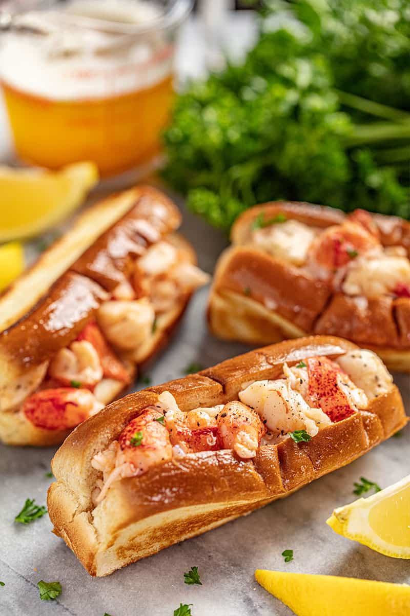 Brown Butter Lobster Rolls - The Stay At Home Chef